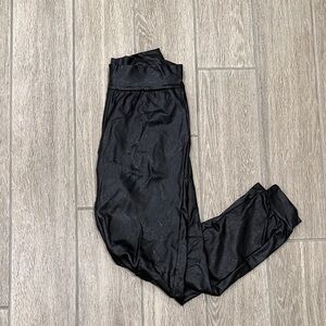 Commando Women’s Shiny Black Leggings Size S